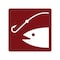 Sign Solutions Usa Fishing Area (Symbol), Aluminum, 18 in x 18 in DUS08DWT1818RS-063 - alternate 1